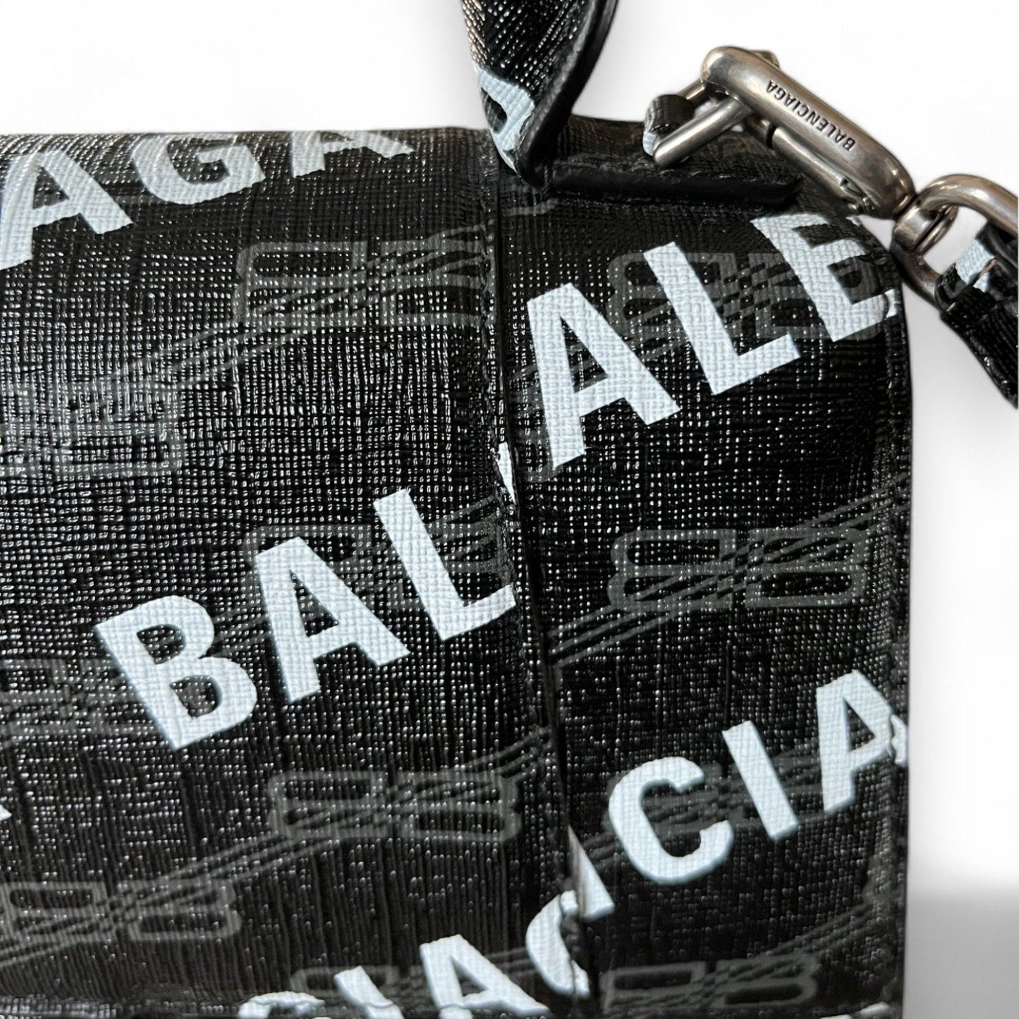 BALENCIAGA - HOURGLASS MONOGRAM S